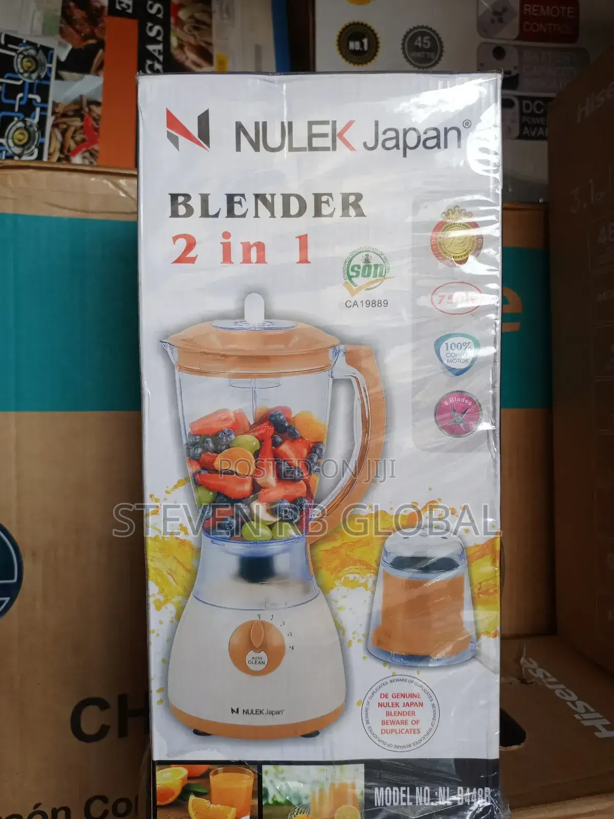Nulek Japan Electric Blender With a Mill Cup - 750w