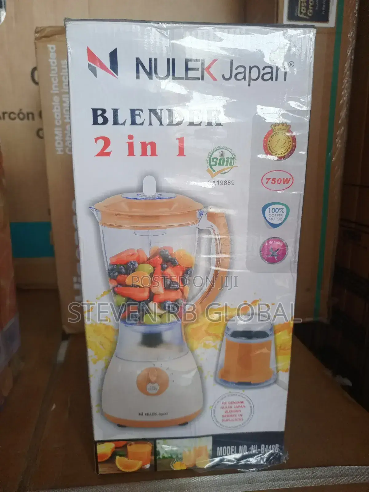 Nulek Japan Electric Blender With a Mill Cup - 750w