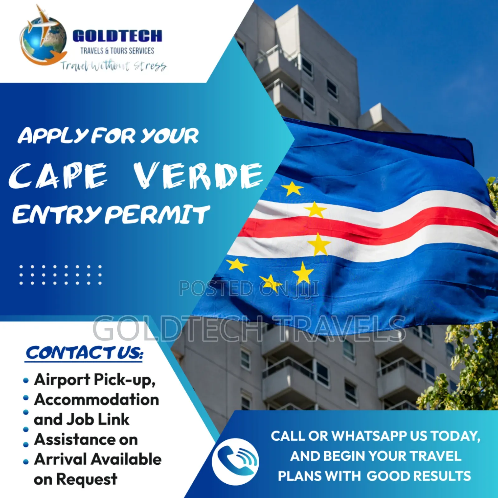 Cape Verde Tourist to Working Package Available