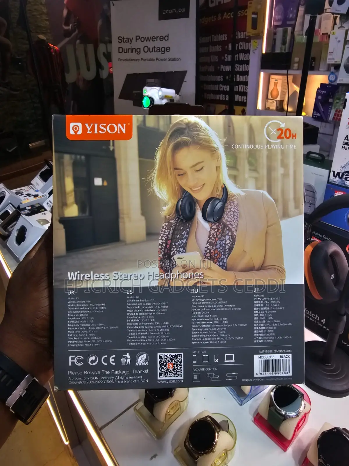 Yison B3 Wireless Bluetooth Headphone