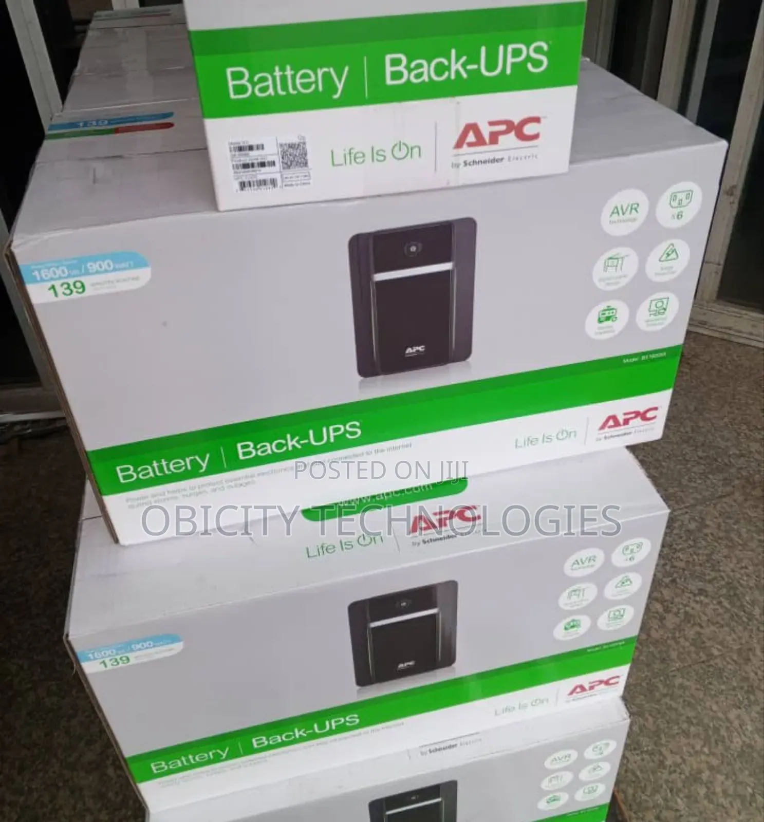 Apc Back-Ups 900w, 1600va Ups With 6 Outlet
