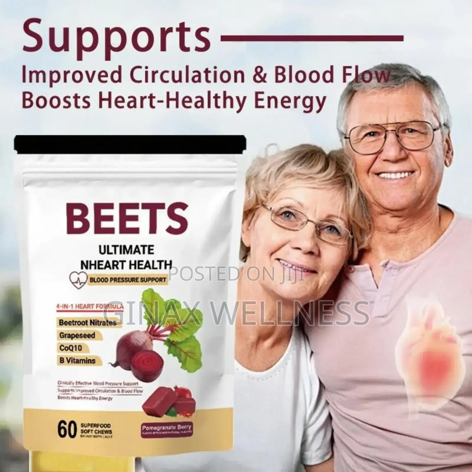 Beets Ultimate Nheart Health Soft Chews With Beetroot