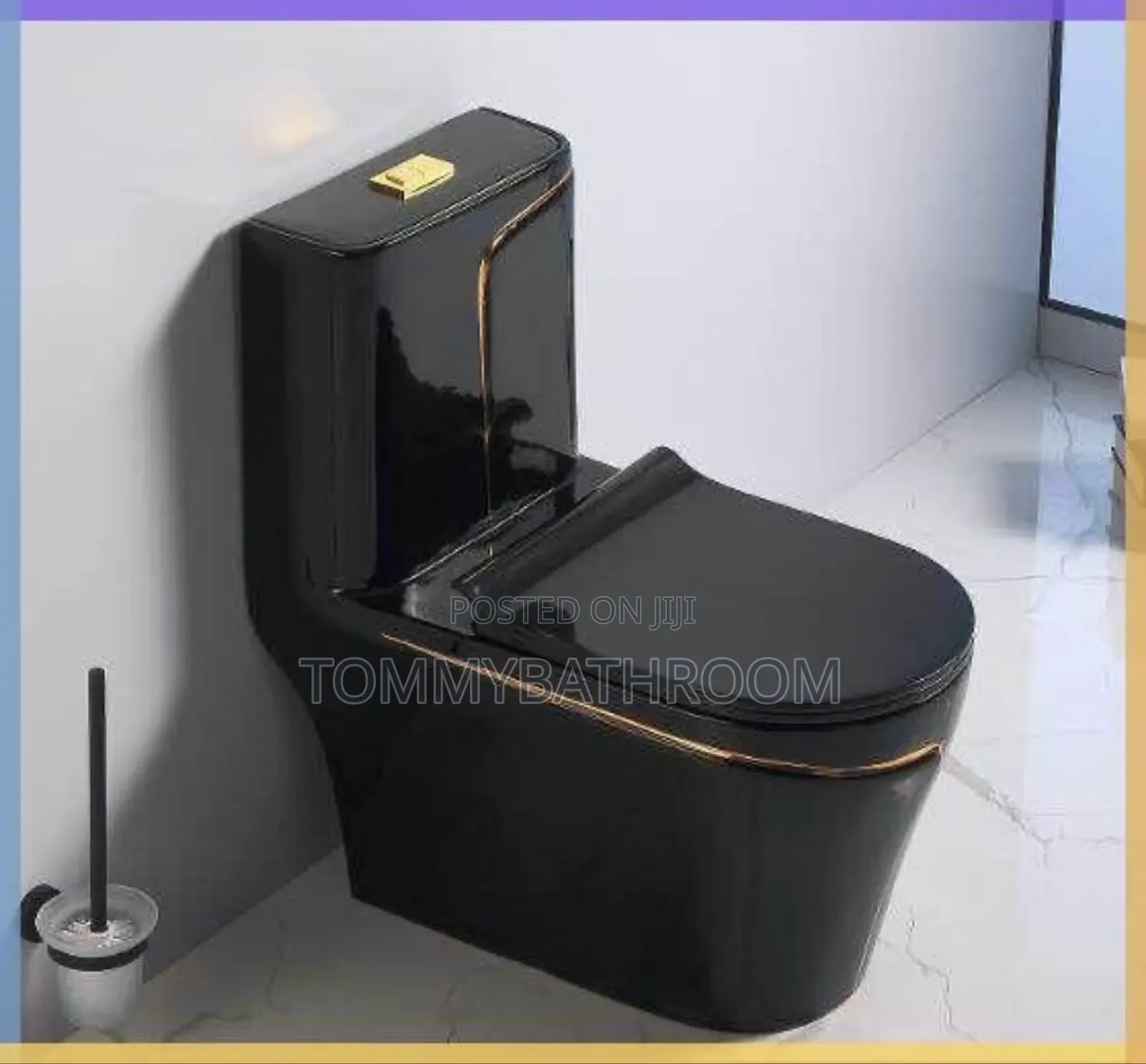Black Water Closet Sit And Tank
