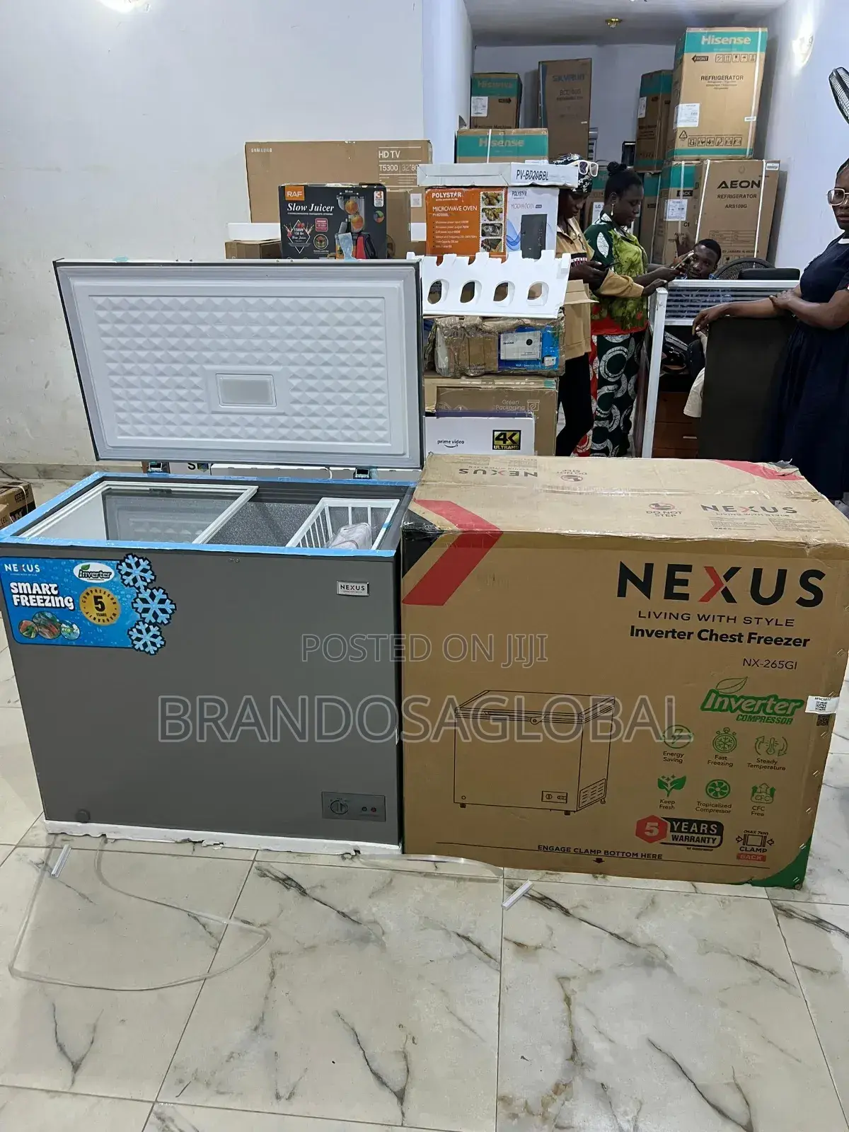 5 Years Warranty Nexus 205l Inverter Chest Freezer