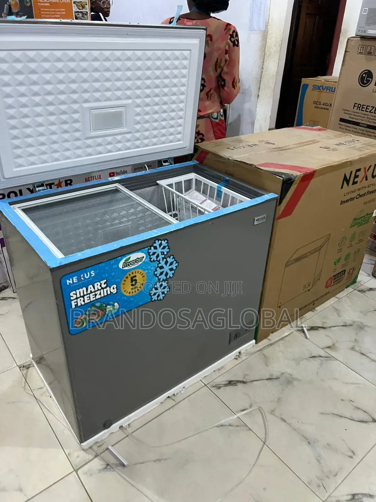 Spacious and Strong Nexus Inverter Chest Freezer - 205l