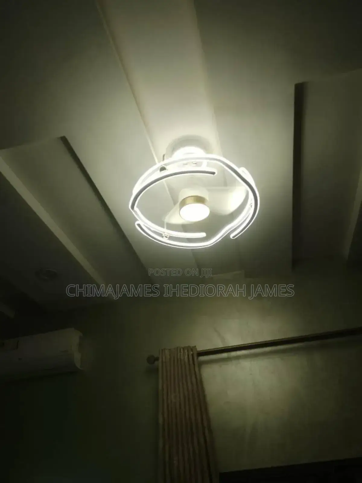 Modern Simple Living Room Dining Room Led Ceiling Fan Light