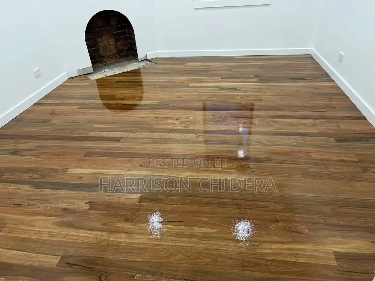 Sown White and Glass Shinning SPC Wooden Floor