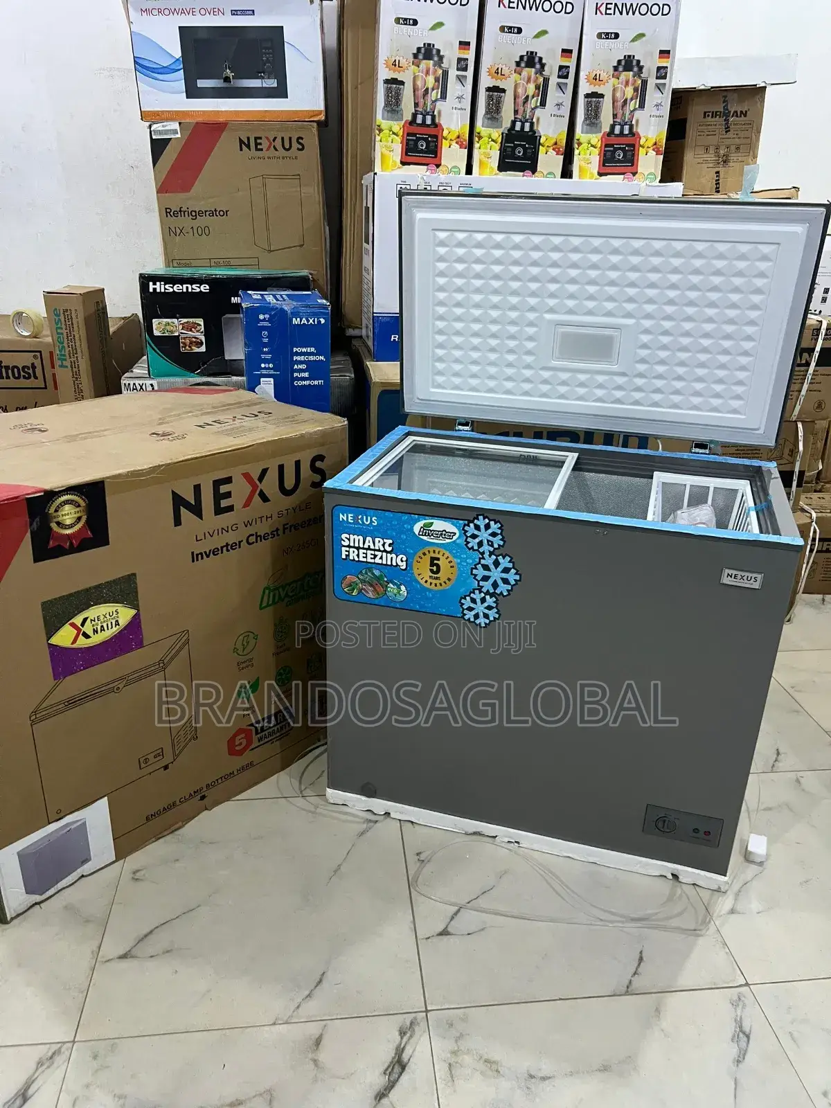 Nexus 205l Inverter Freezer - Large Interior Space(Nx-265gi)