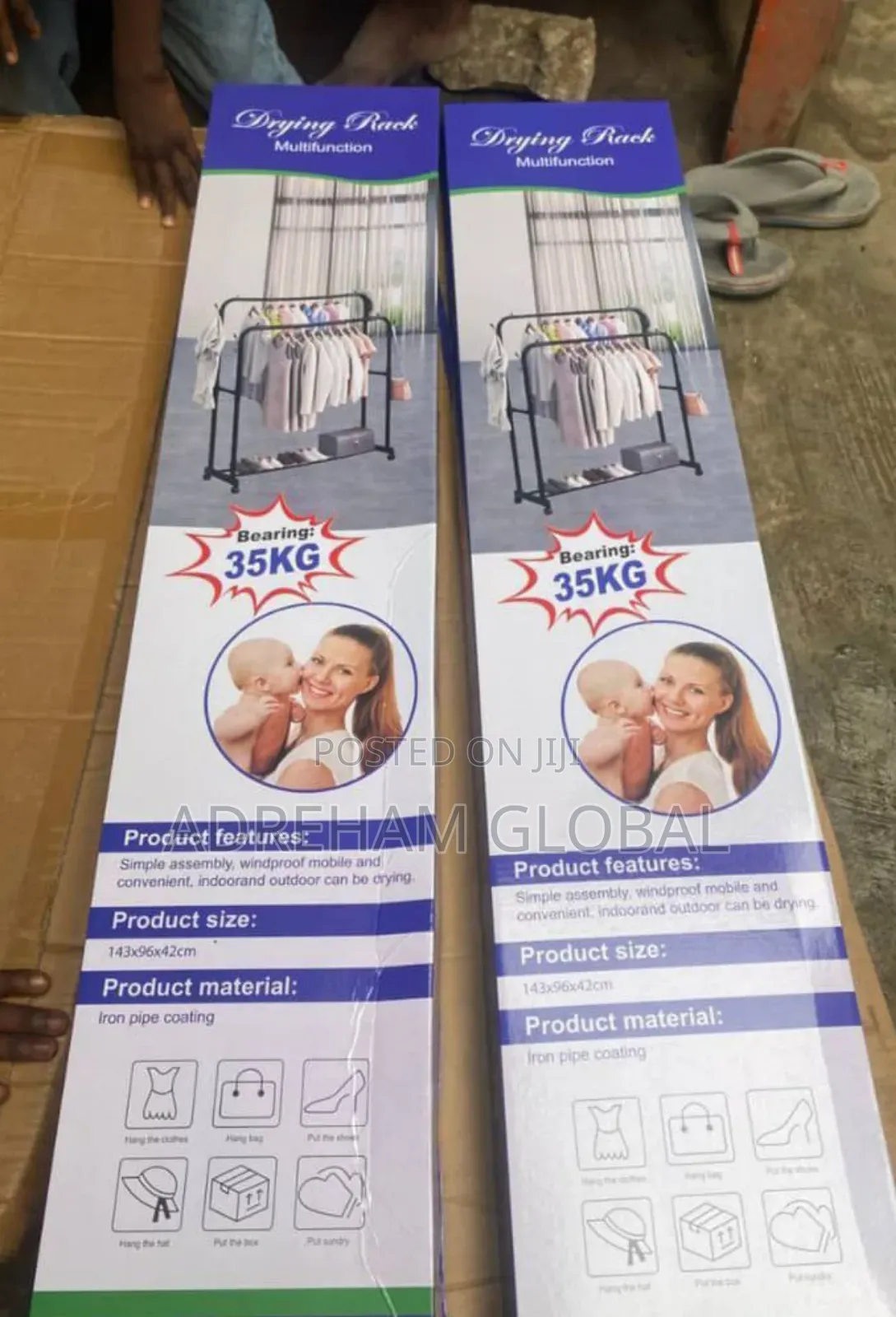 35kg Double Pole Multi Function Drying Rack
