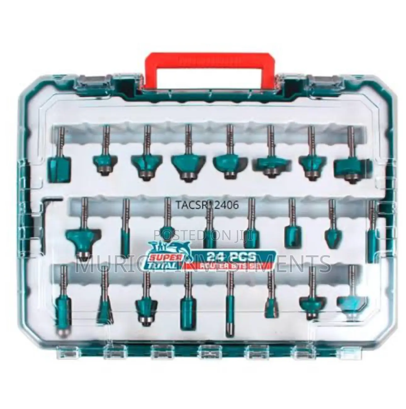 Total 24pcs Router Bits Set – 8mm Shank