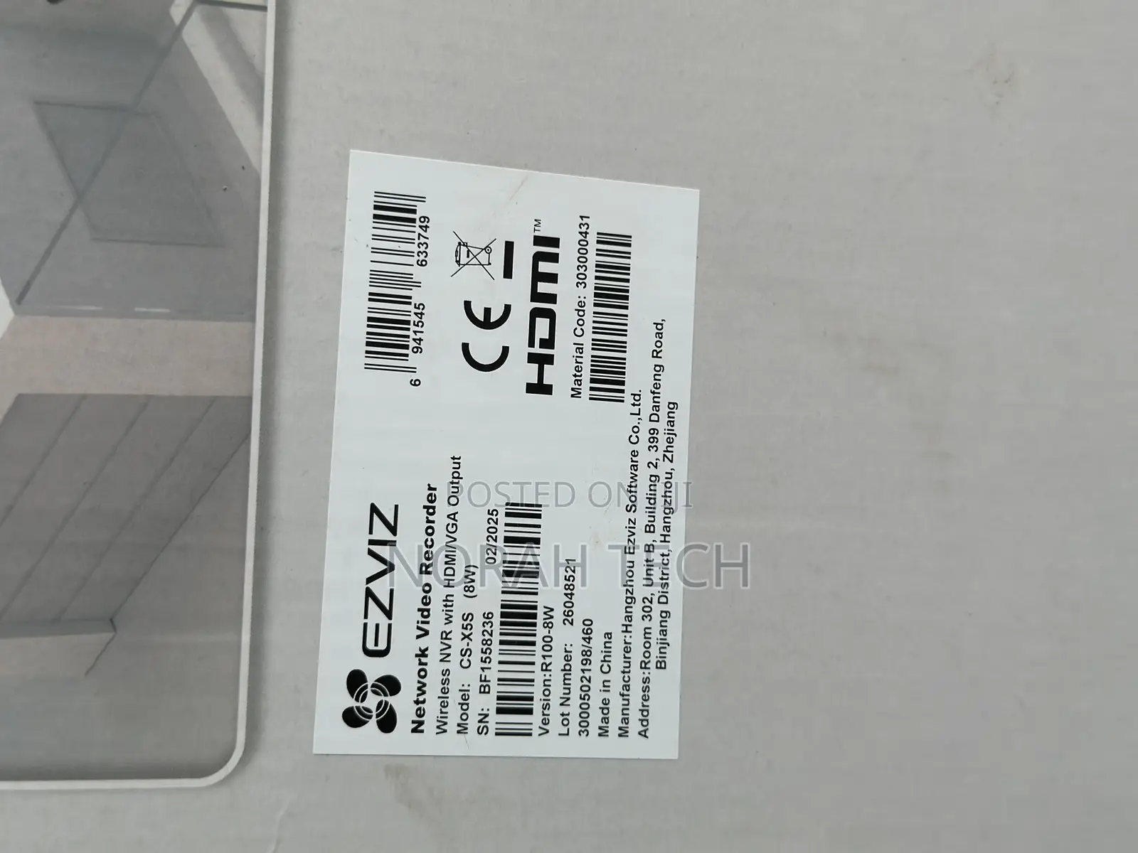 Ezviz Cs-X5s Wireless NVR With Hdmi/Vga Output