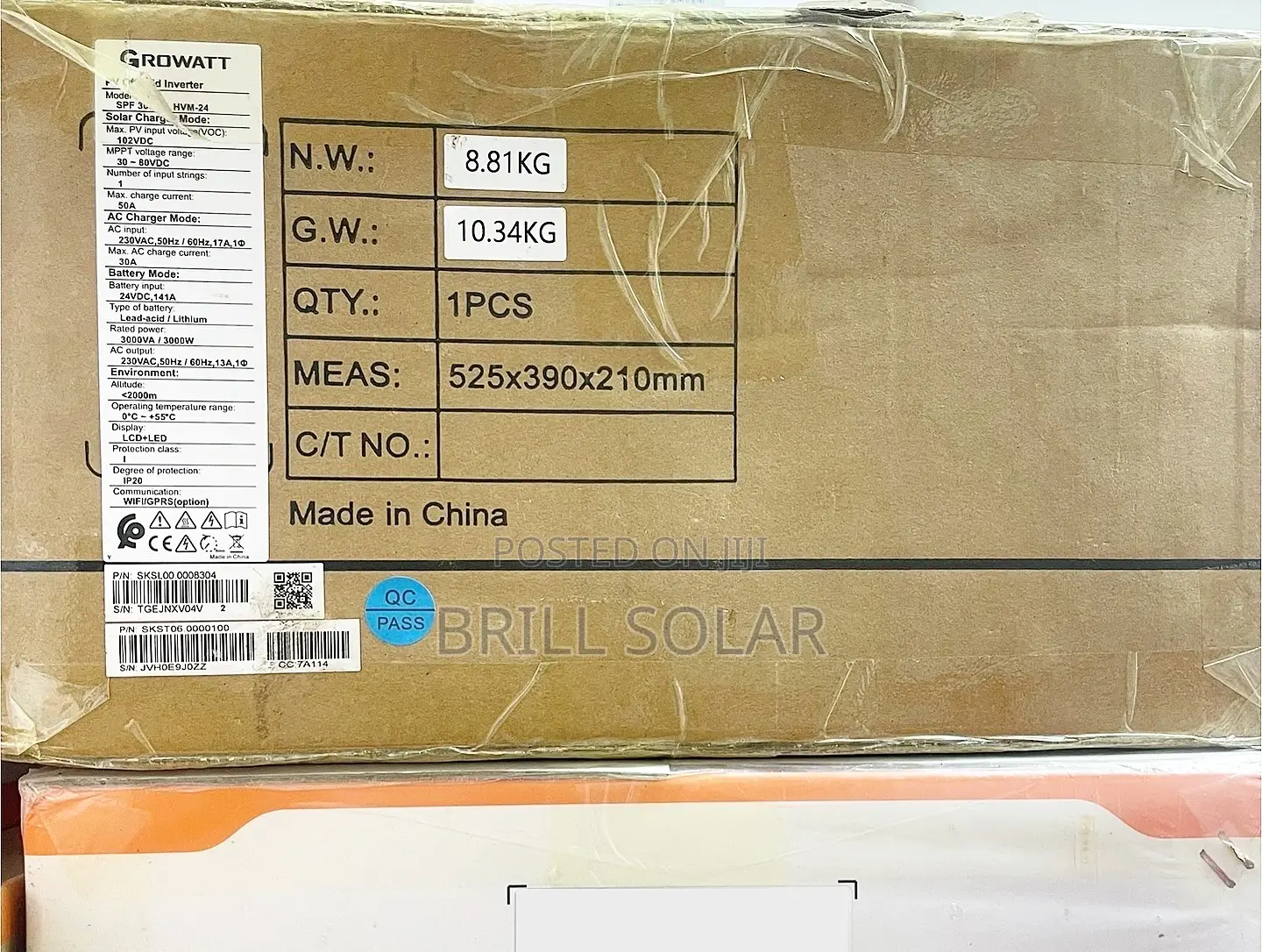 3kw-24v Growatt Pure Sine Wave Hybrid Inverter (Hvm-24)