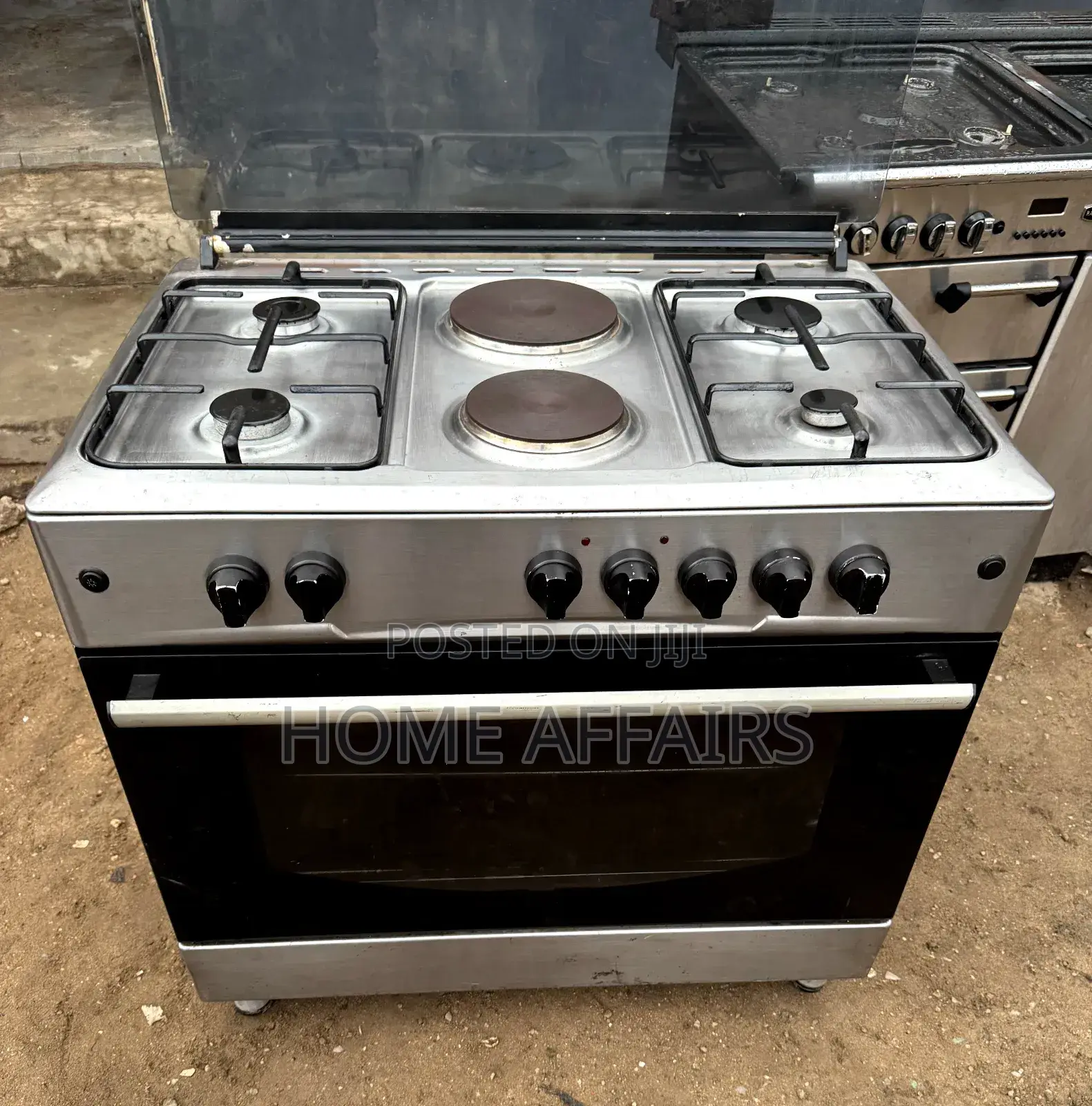 Maxi 6 Burner Gas Cooker +Big Oven and Grill (Delivery)