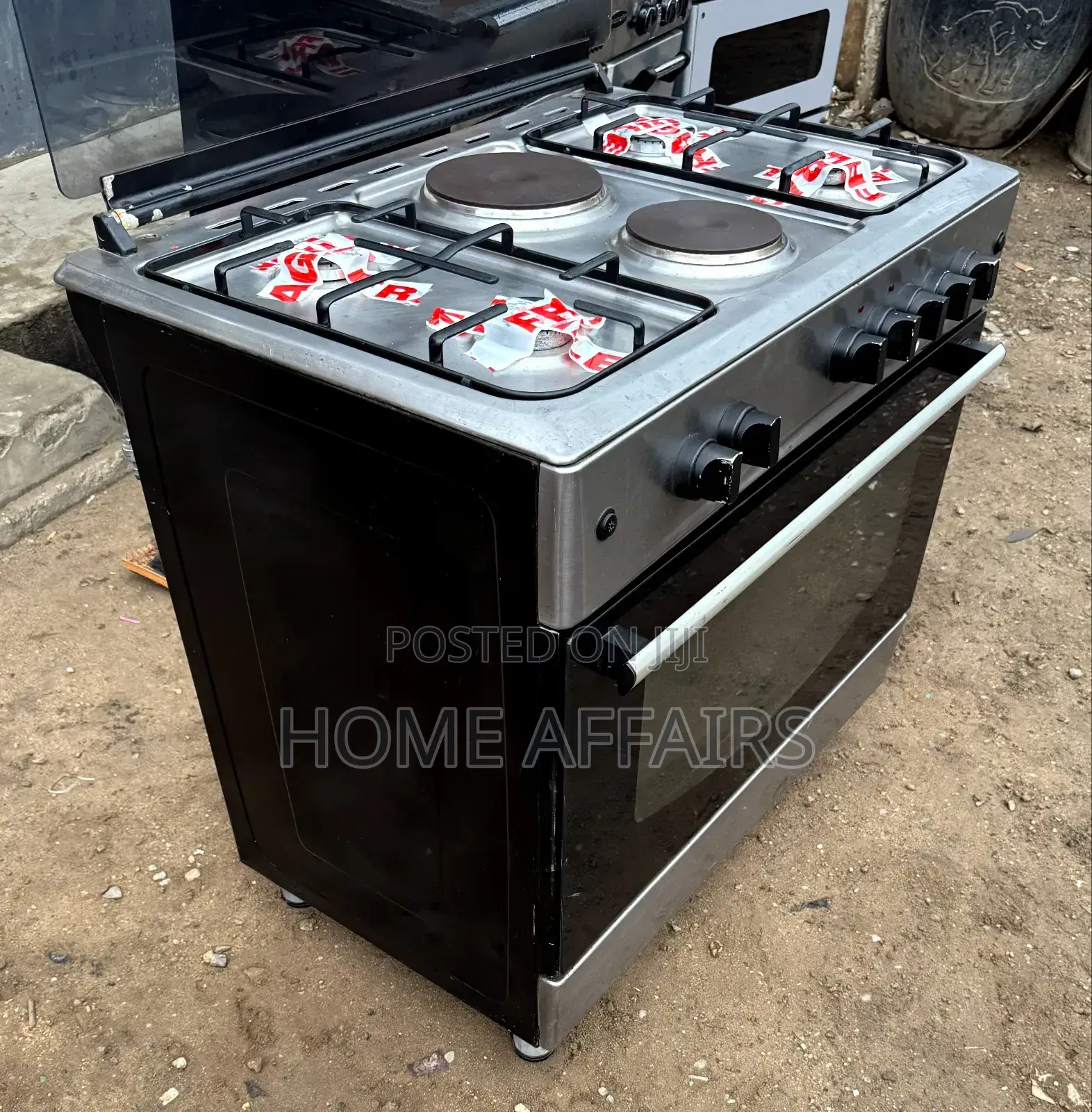 Maxi 6 Burner Gas Cooker +Big Oven and Grill (Delivery)