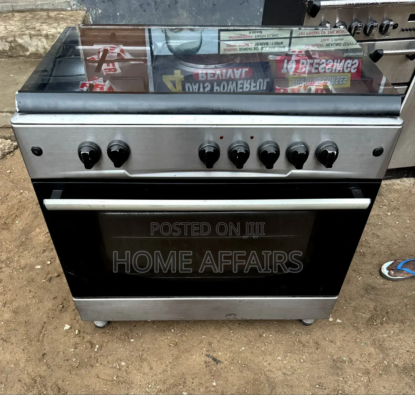 Maxi 6 Burner Gas Cooker +Big Oven and Grill (Delivery)