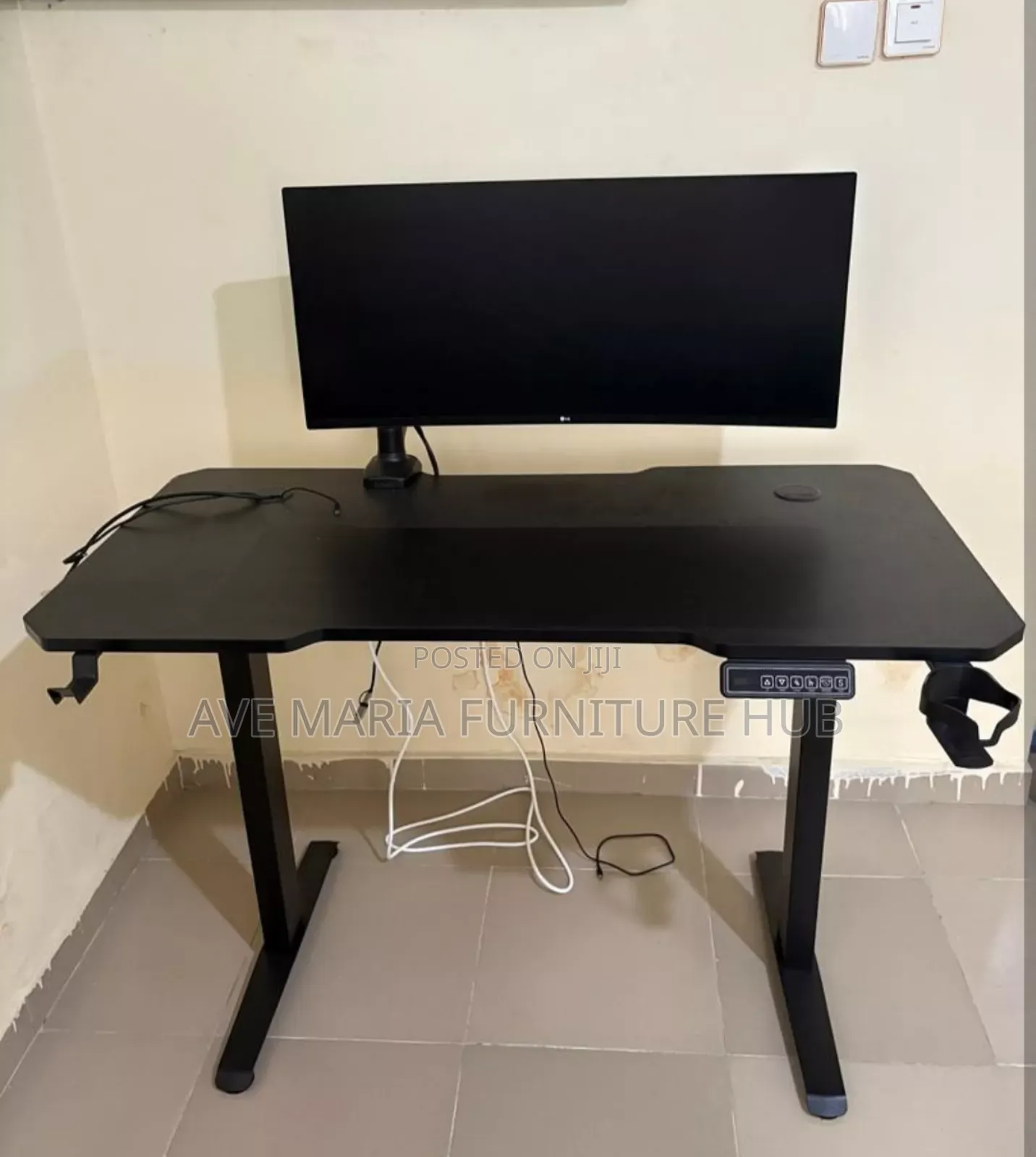 Sit-Stand Adjustable Gaming Desk