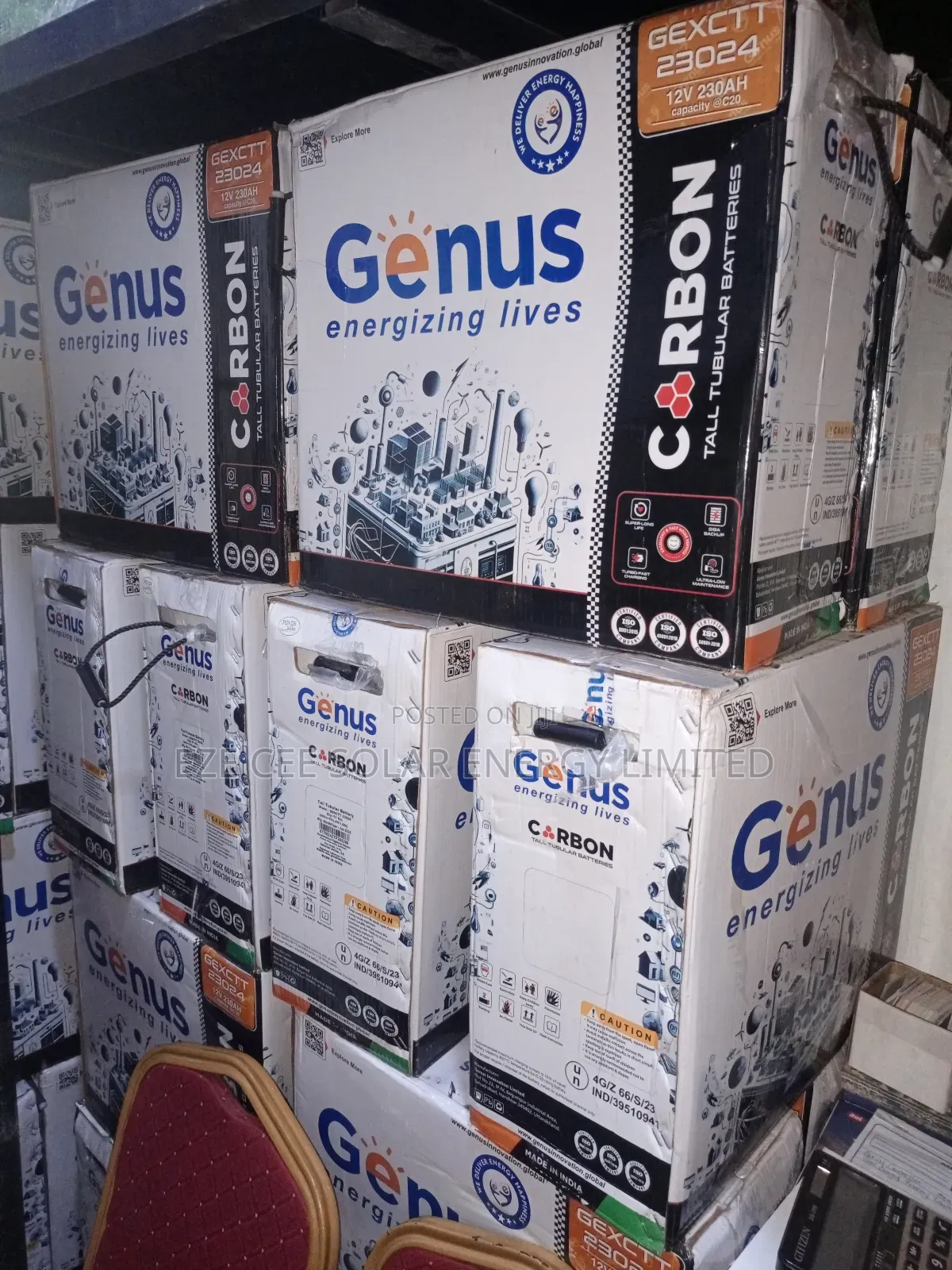 12v 230ahm Genius Tubular Battery