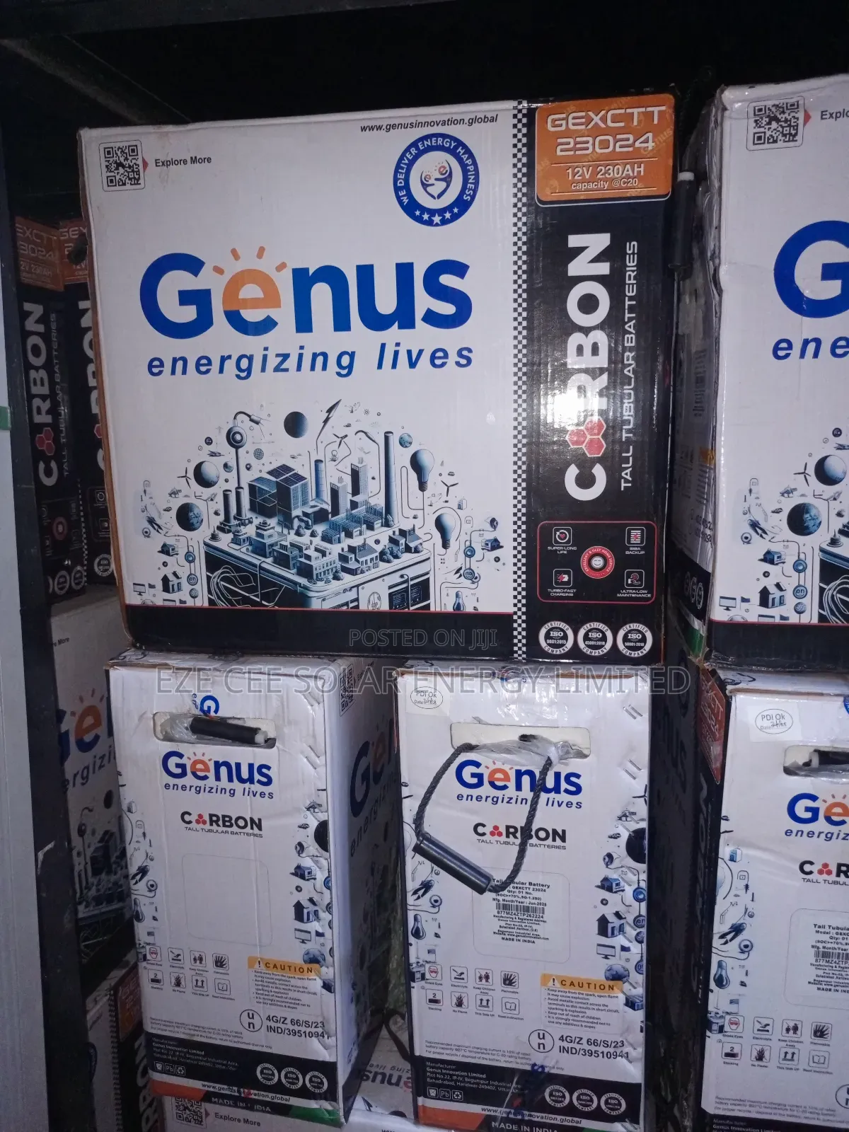 12v 230ahm Genius Tubular Battery