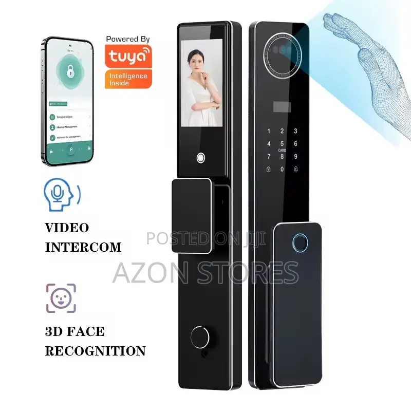 Most Durable Smart Lock| Palm Face Fingerprint Water Proof
