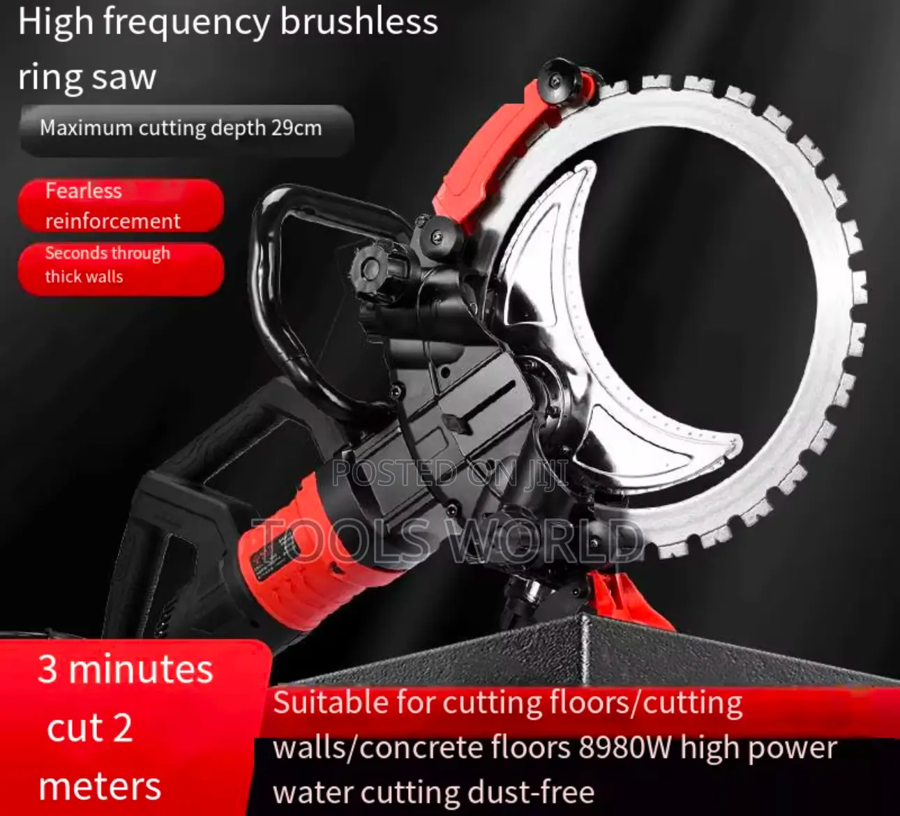 High Power Brushless Ring Saw – Concrete Wall Cutting Tool