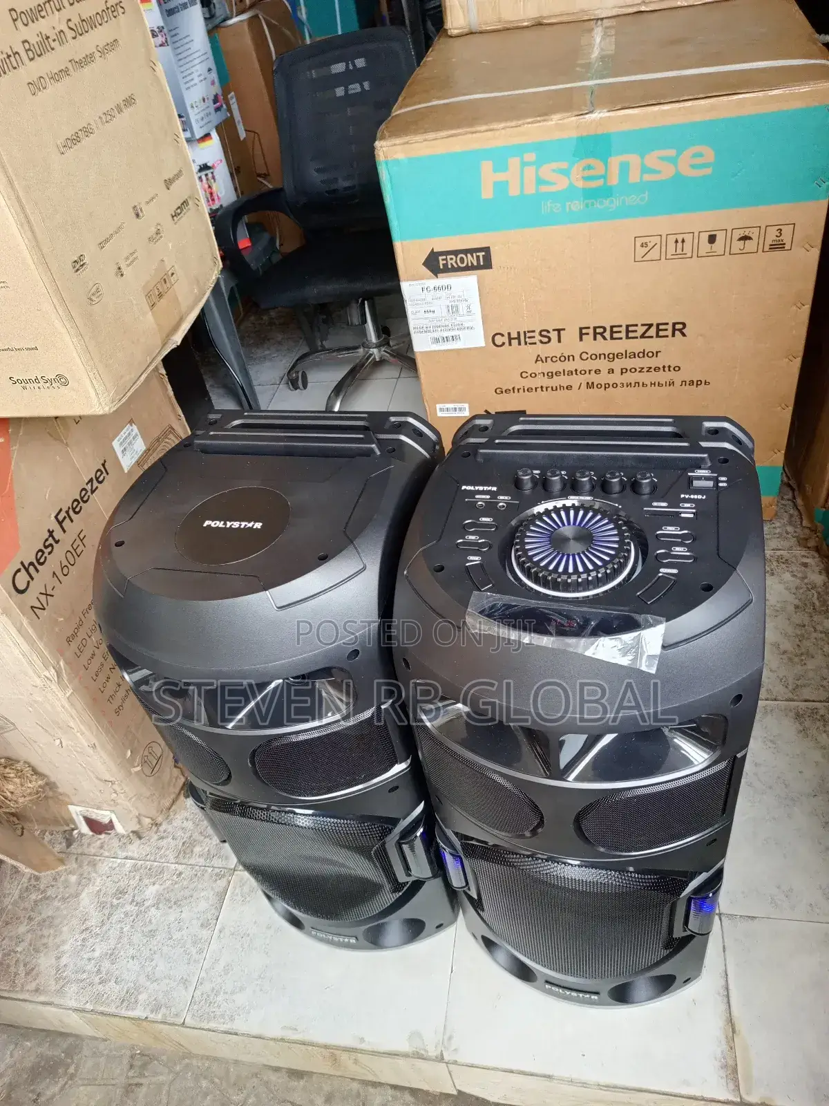 Polystar 80000w Xbass DVD Home Theatre With Bluetooth Pv98dj