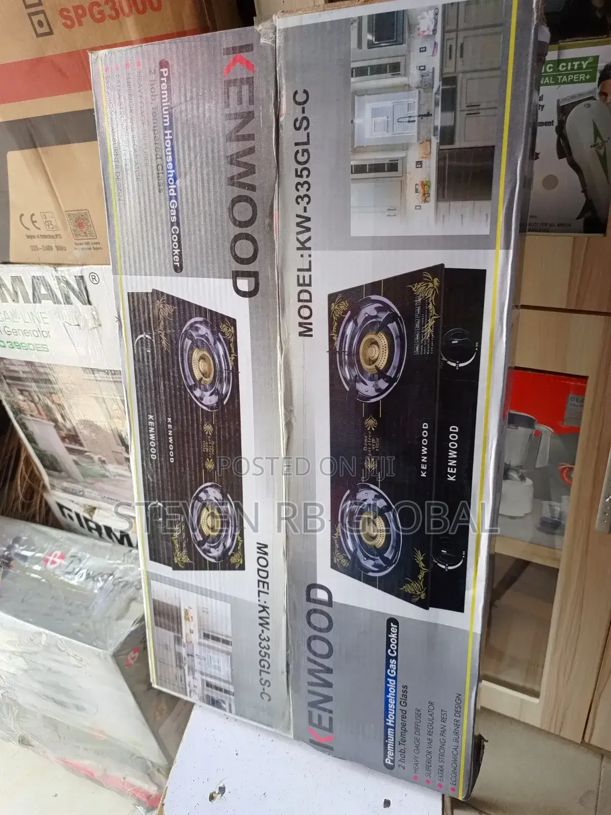 Kenwood Table Top Glass Gas Cooker - 2 Burner