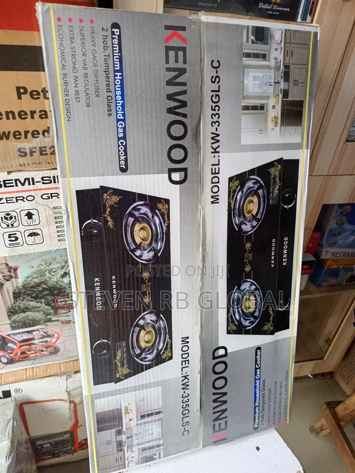 Kenwood Table Top Glass Gas Cooker - 2 Burner