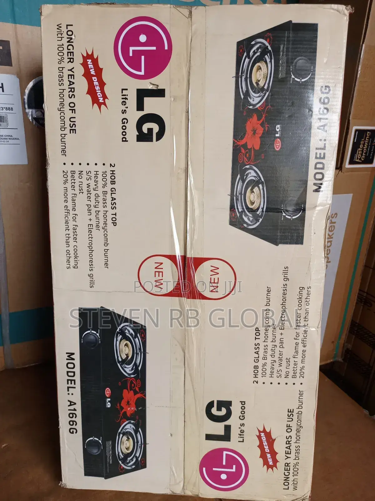 Lg Infrared Glass Tabletop Gas Stove Two Burner