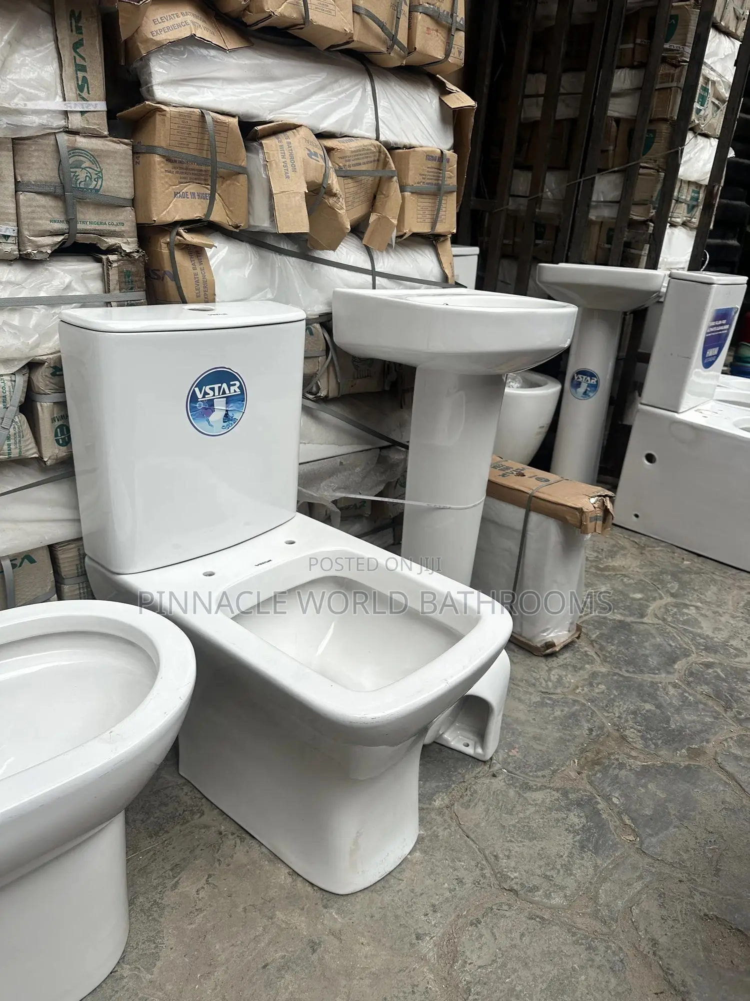 Big Set Vstar Wc With Washing Hand Basin