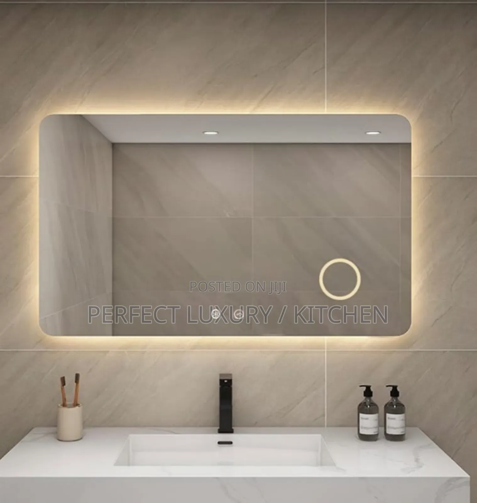 120x70 Led Light Mirror 3 Lights