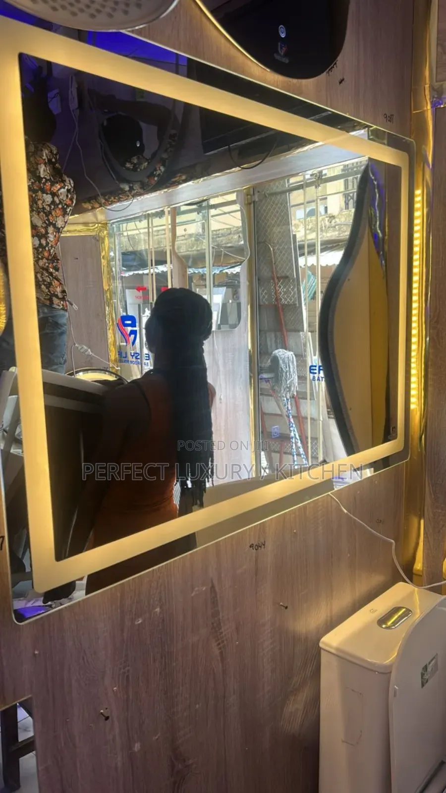 120x70 Led Light Mirror 3 Lights