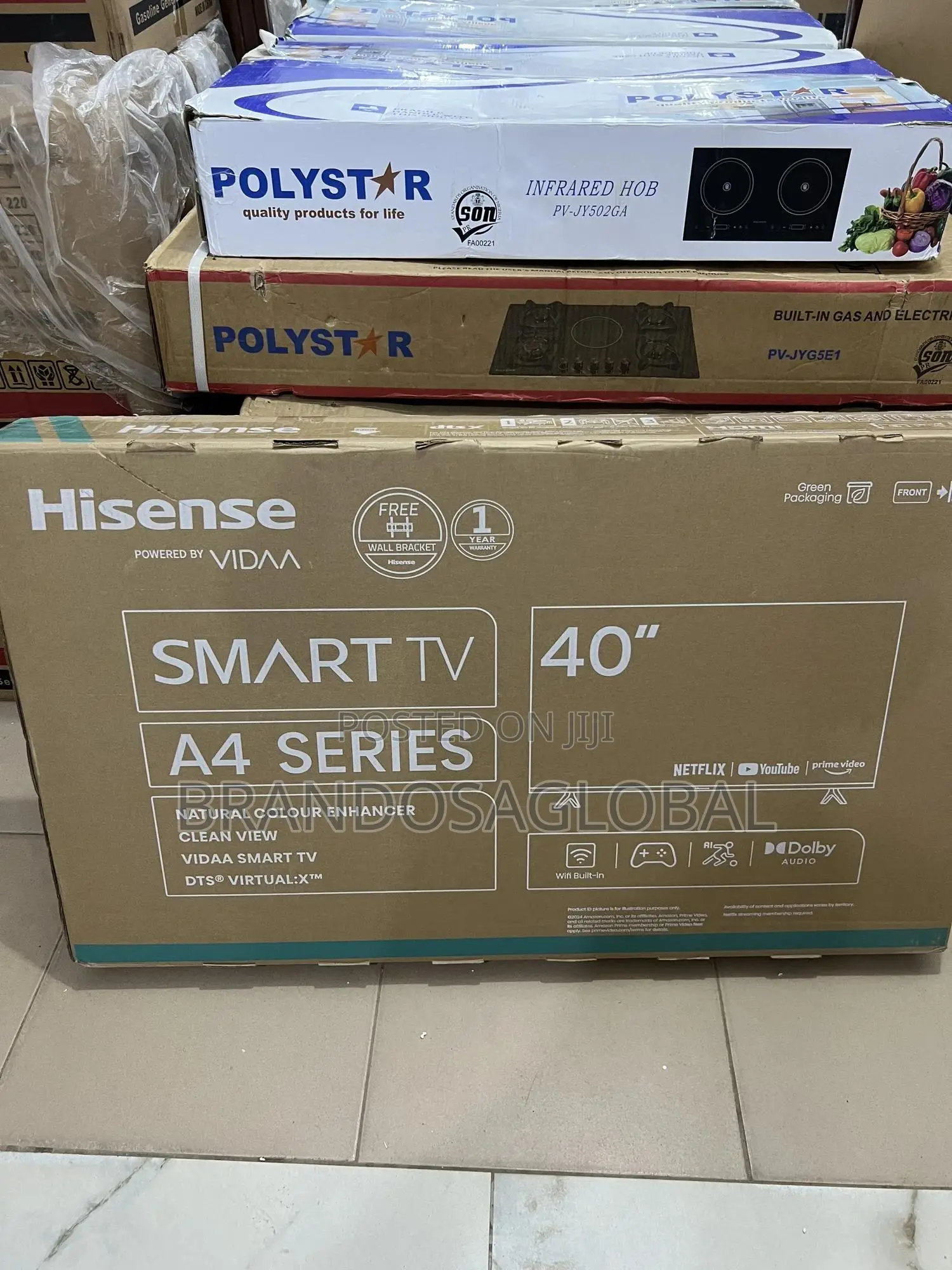 40 Inches Hisense A4 Series - Smart Features Slim Design