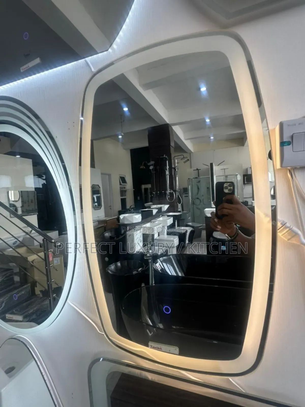 Slide and See Beautiful 80x60 3 Color Led Light Mirrors