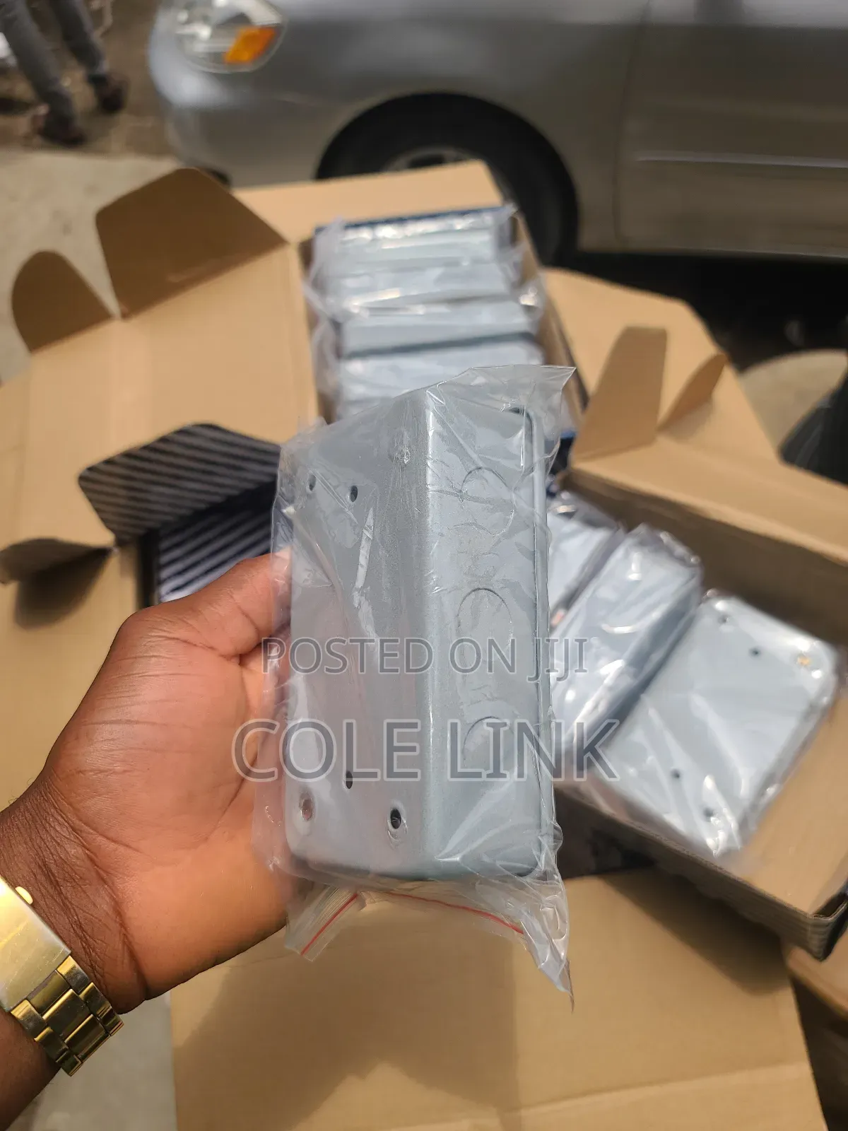 Metal Double Socket With Gang Box 13a