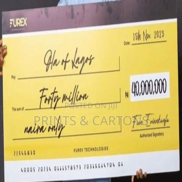 Dummy Cheque Printing for Events