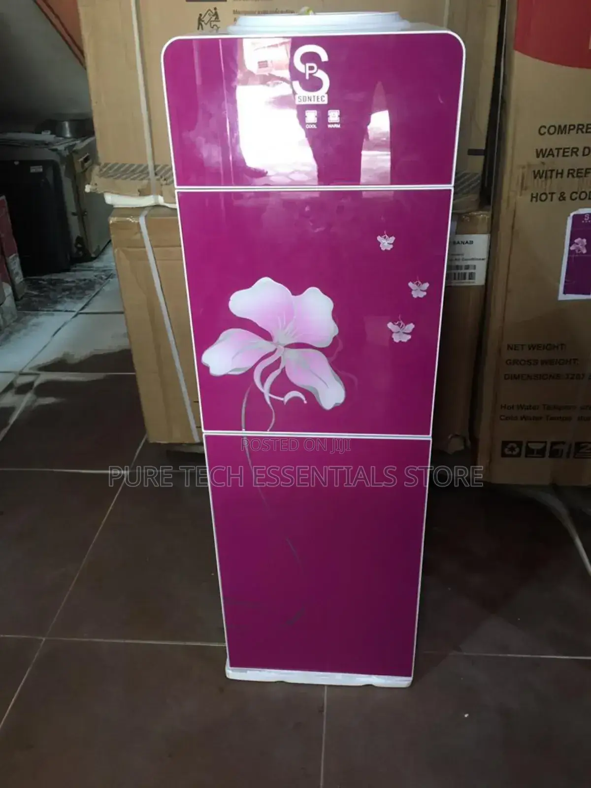 New Sontec Hot and Cold Water Dispenser With Fridge