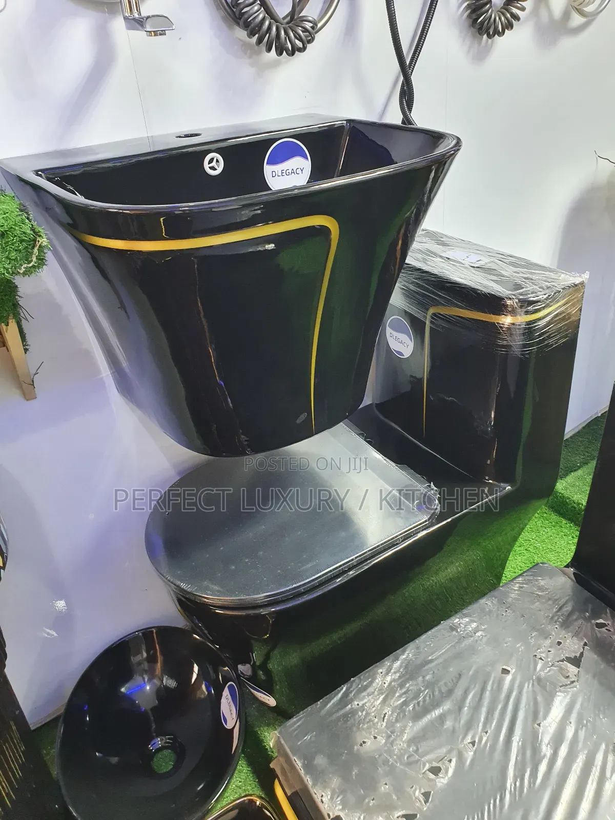 Black+Gold Water Closet 