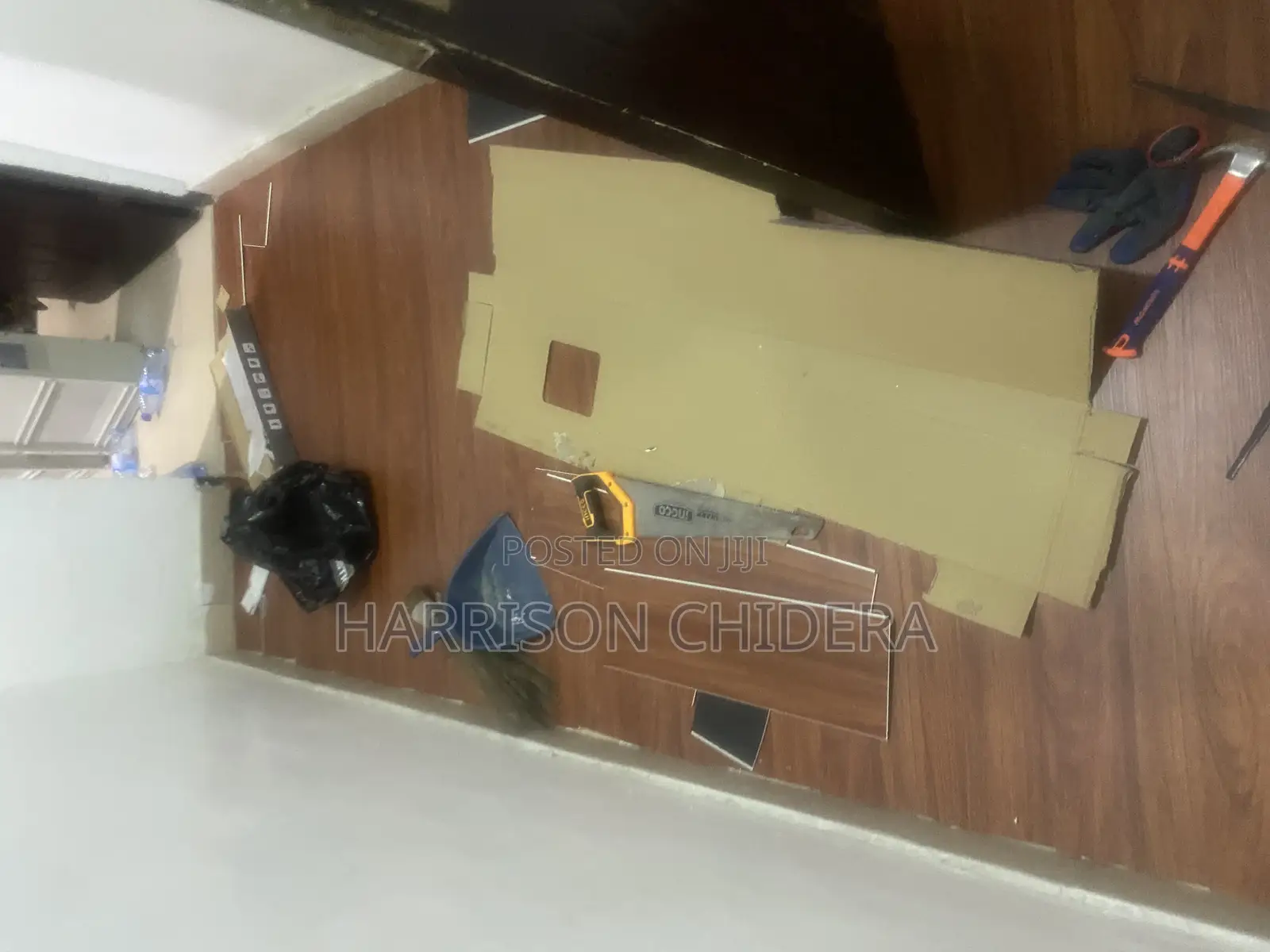 Dark Brown Wood Floor SPC Layer