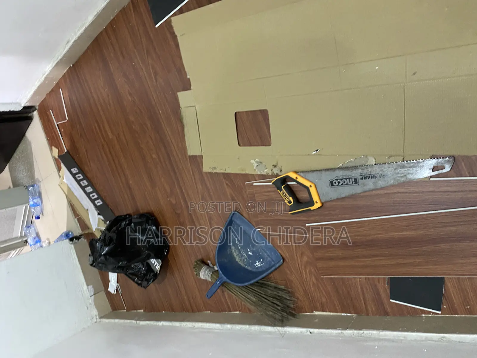 Dark Brown Wood Floor SPC Layer