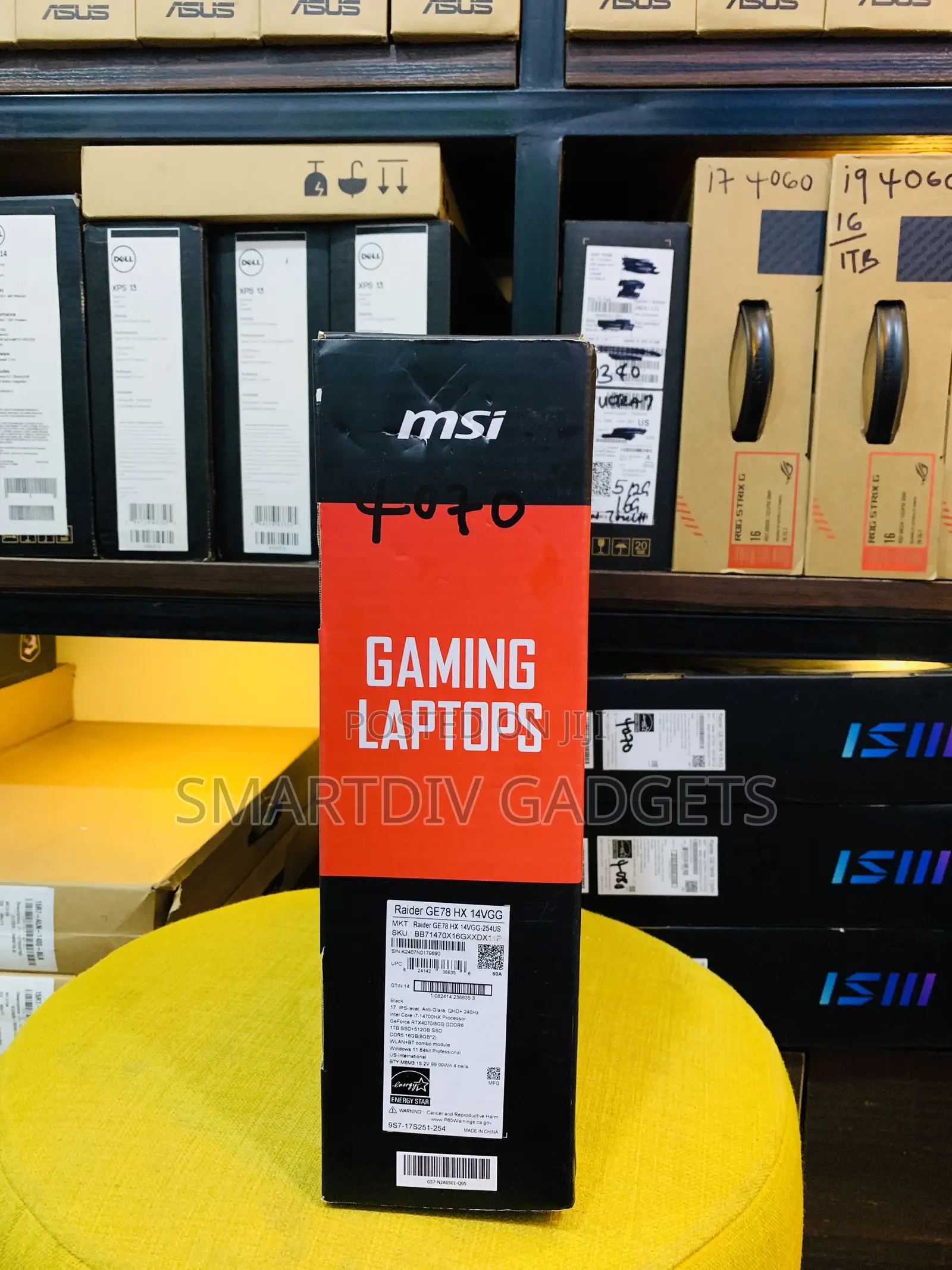 New Laptop MSI Raider GE78HX 16GB Intel Core I7 SSD 1.5T