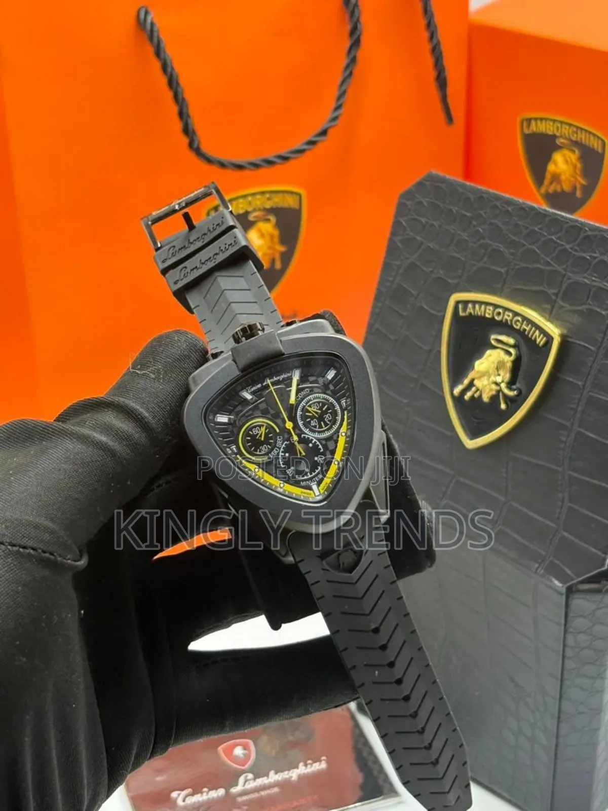 Torino Lamborghini Chronograph Rubber Wristwatch