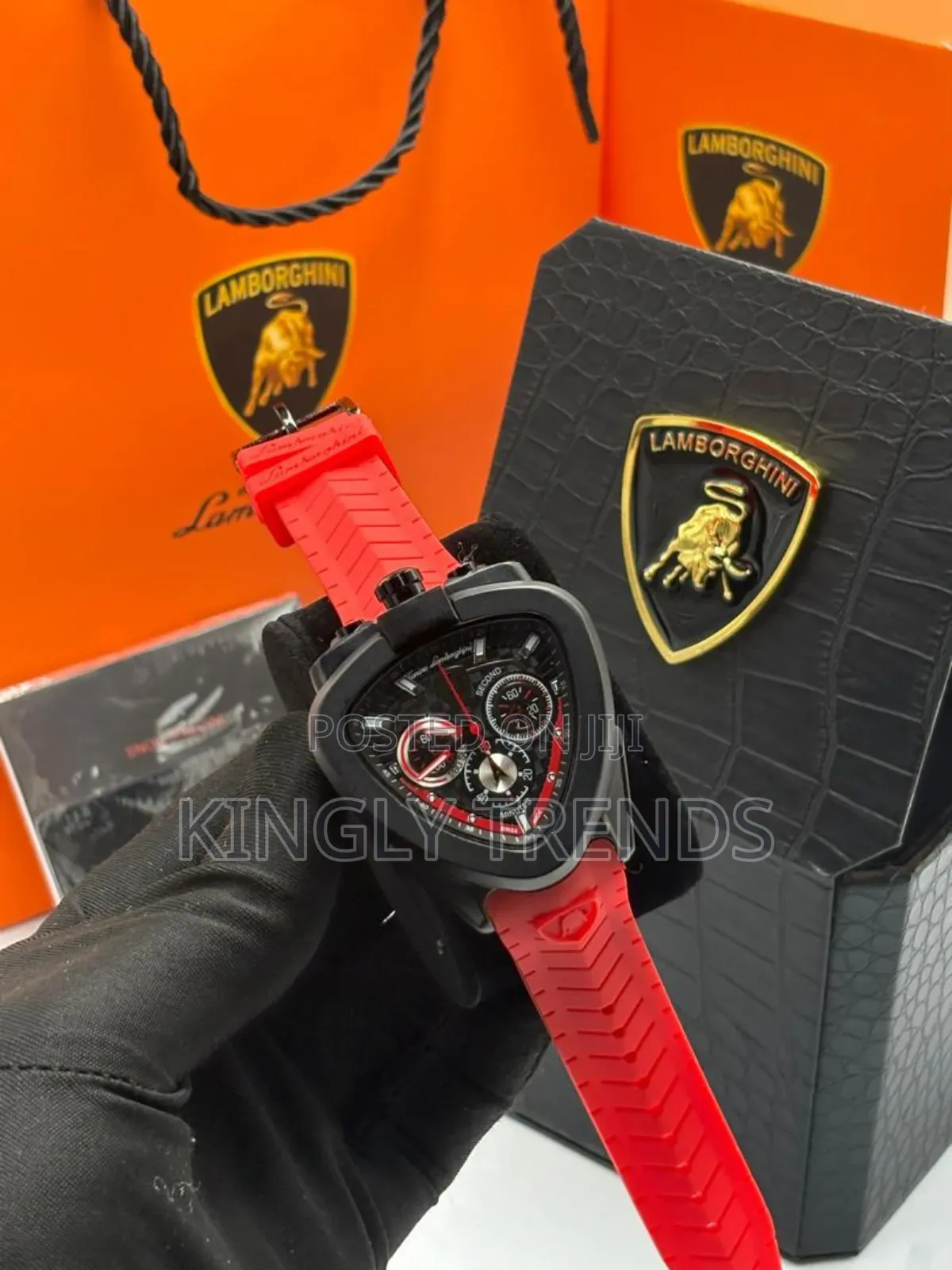 Torino Lamborghini Chronograph Rubber Wristwatch