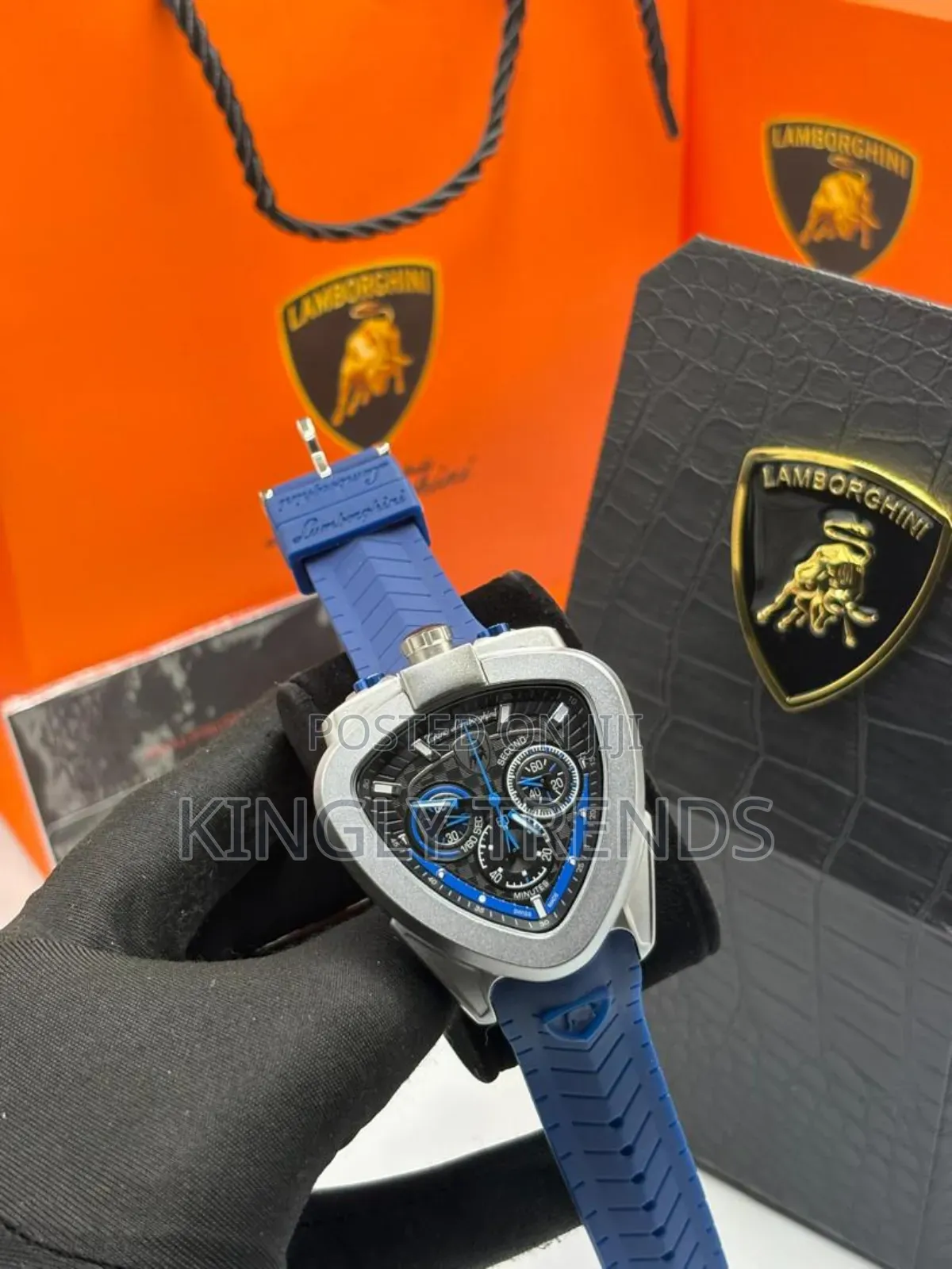 Torino Lamborghini Chronograph Rubber Wristwatch