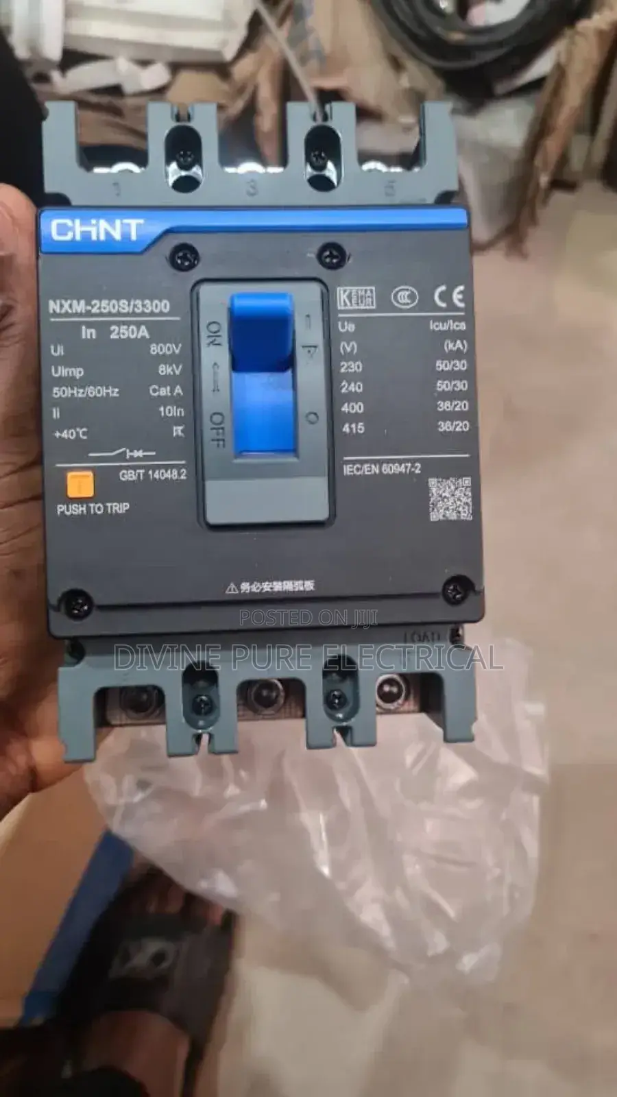 250amps McCb Breaker 4 Pole
