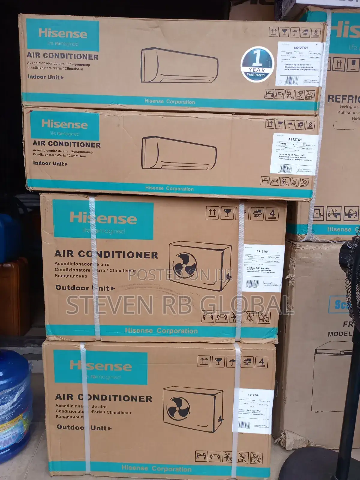 Hisense 1.5hp Air Conditioner Split Copper As12tg1
