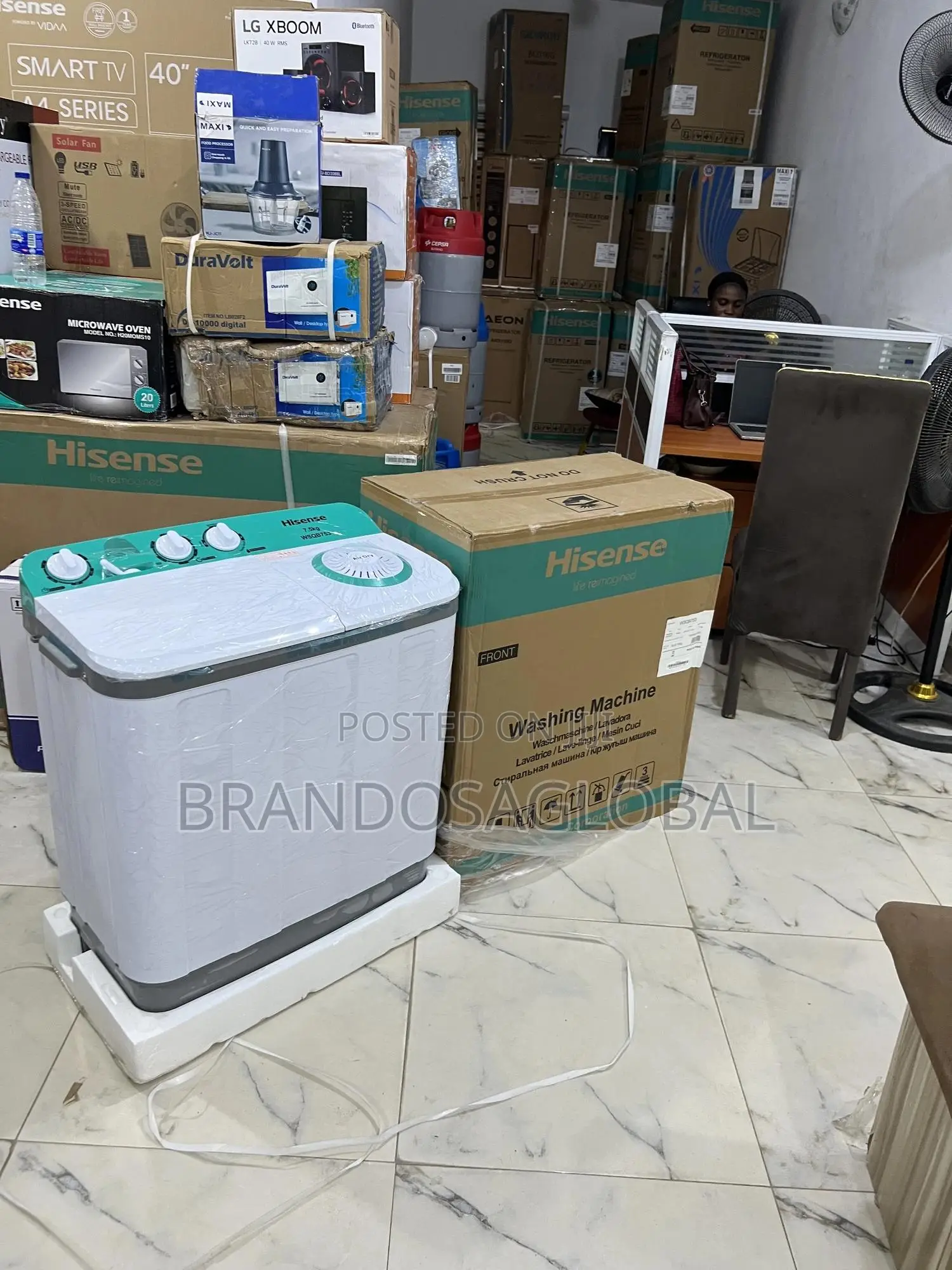 Twin Tub Manual 7.5kg Hisense Washer – Fast Delivery