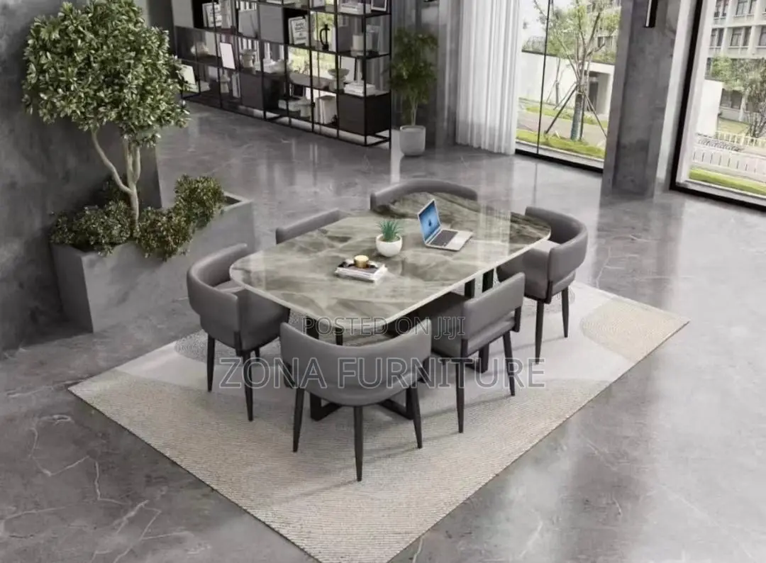 High Quality Luxury Six (6) Dining Table and Chairs