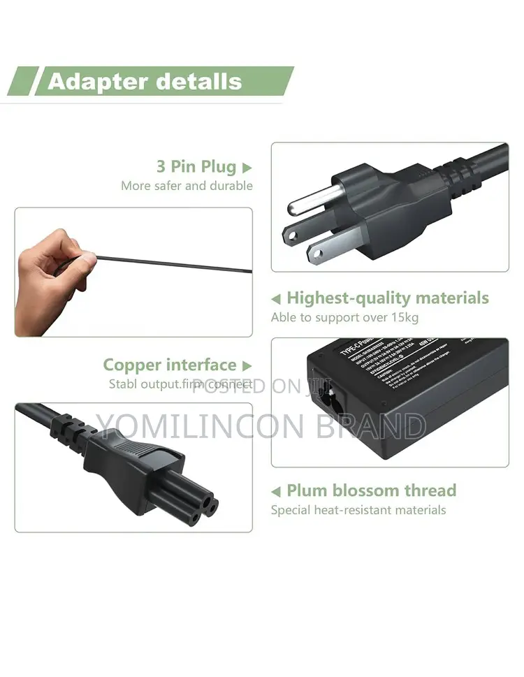 65w Laptop Charger for Hp