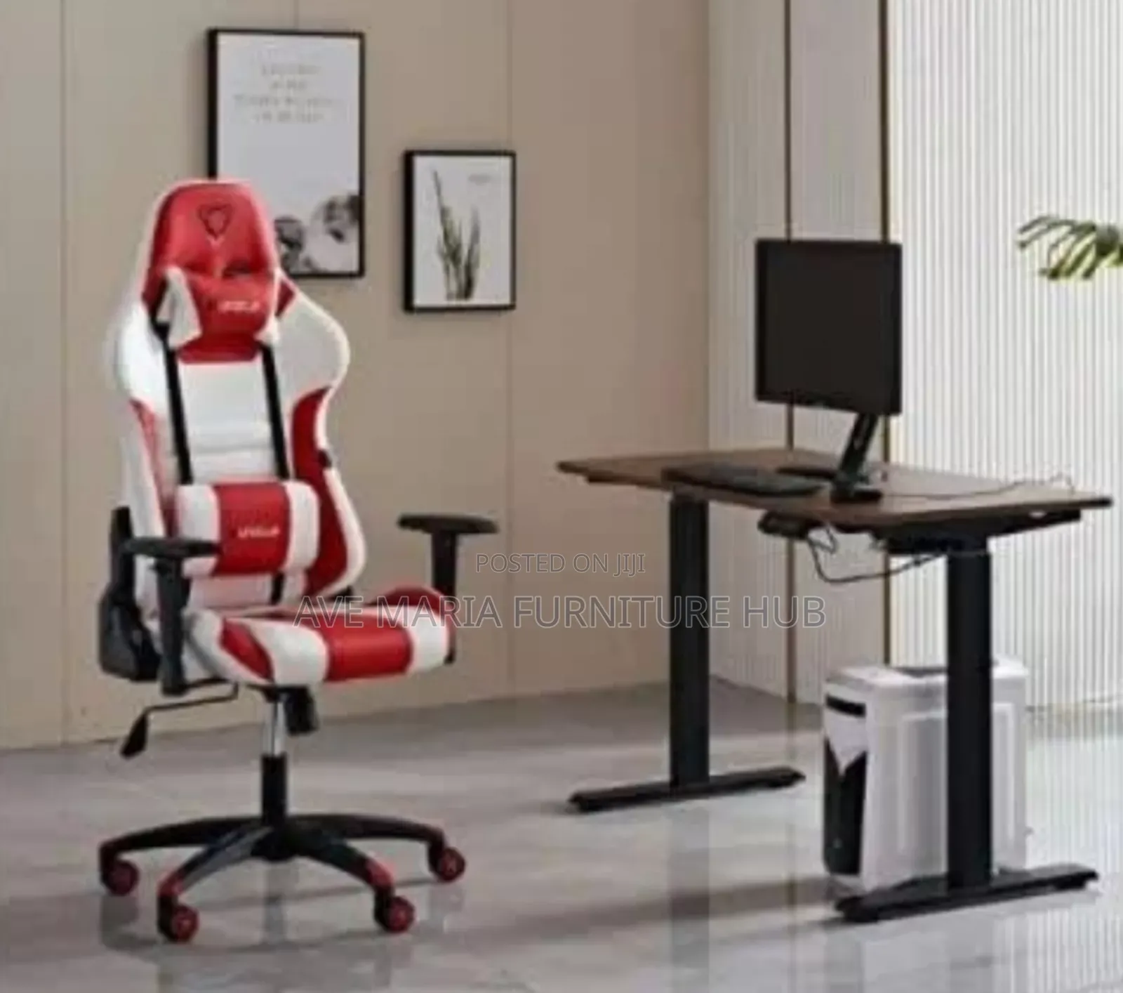 Home/Office Sit-Stand Desk and Gaming Chair [Motorised]