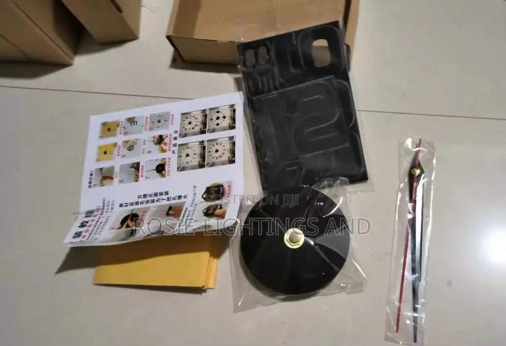 3d Acrylic Diy Numeric Wall Clock in Black
